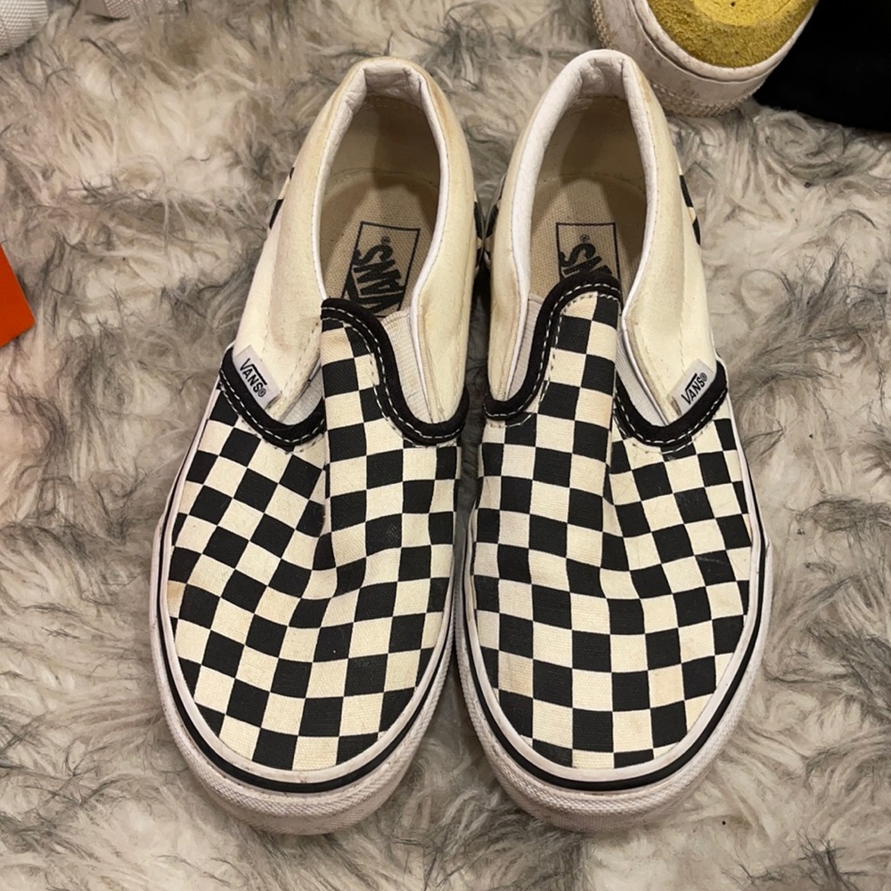Black and white vans